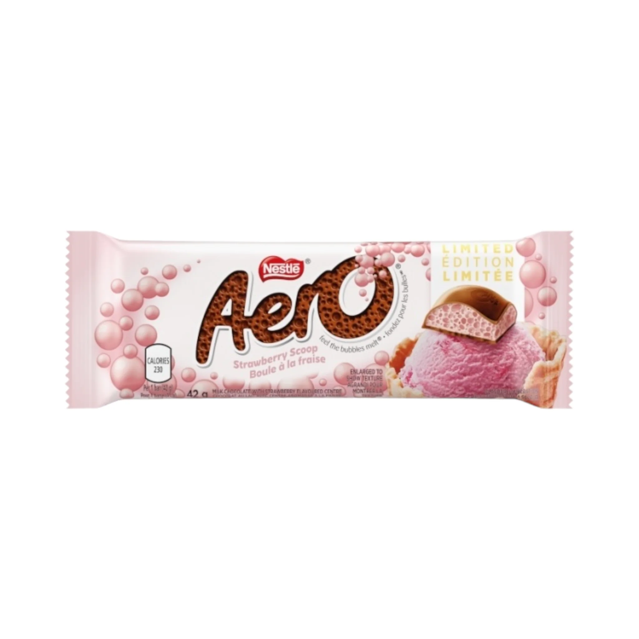 Aero Limited Edition Strawberry Scoop Bar - 42g [Canadian]