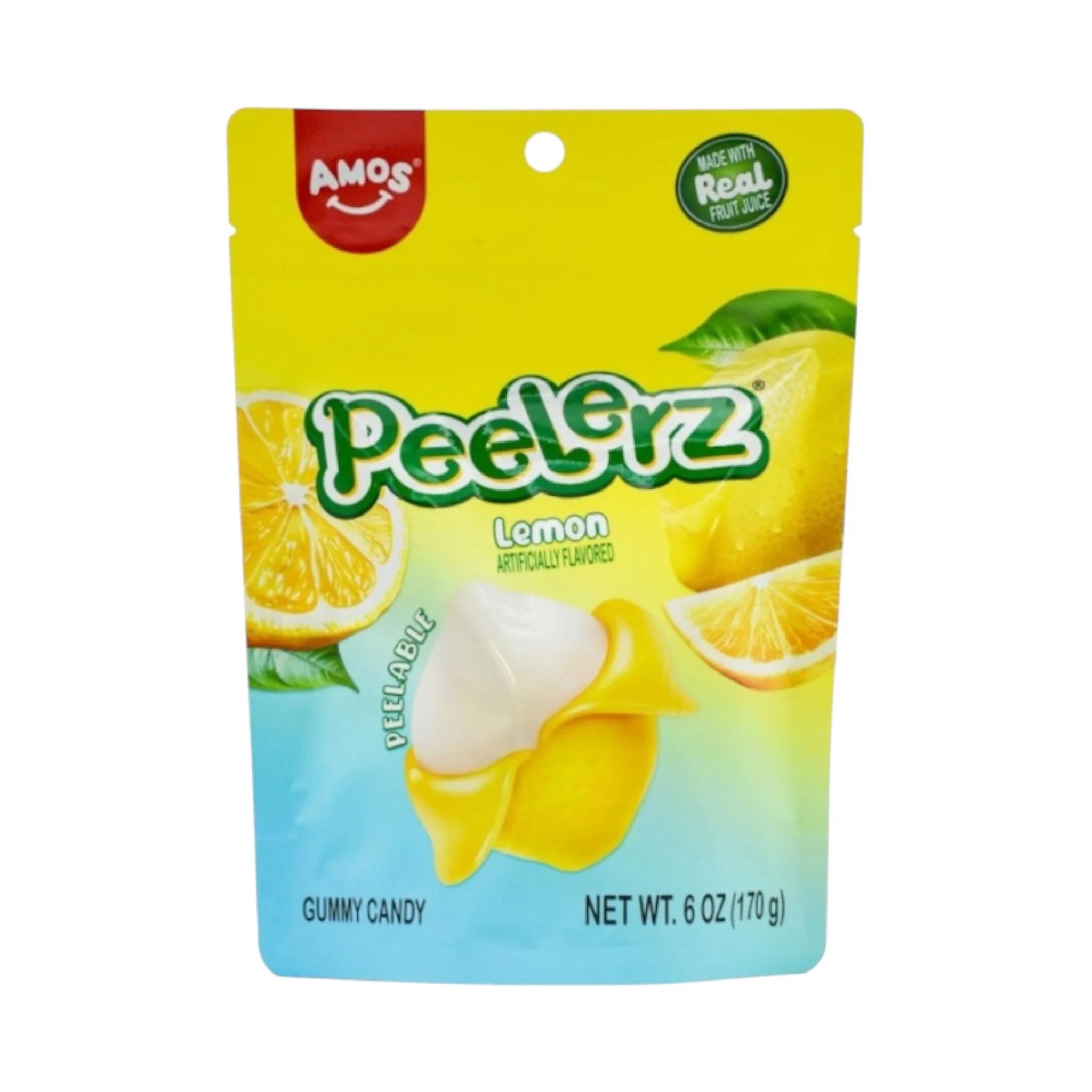 Amos Peelerz Gummy Lemon - 6oz (170g)