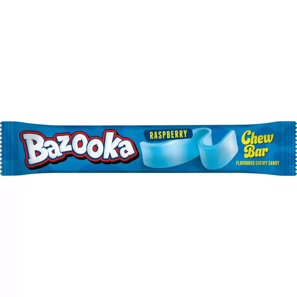 Bazooka Blue Raspberry Chew Bars - 14g