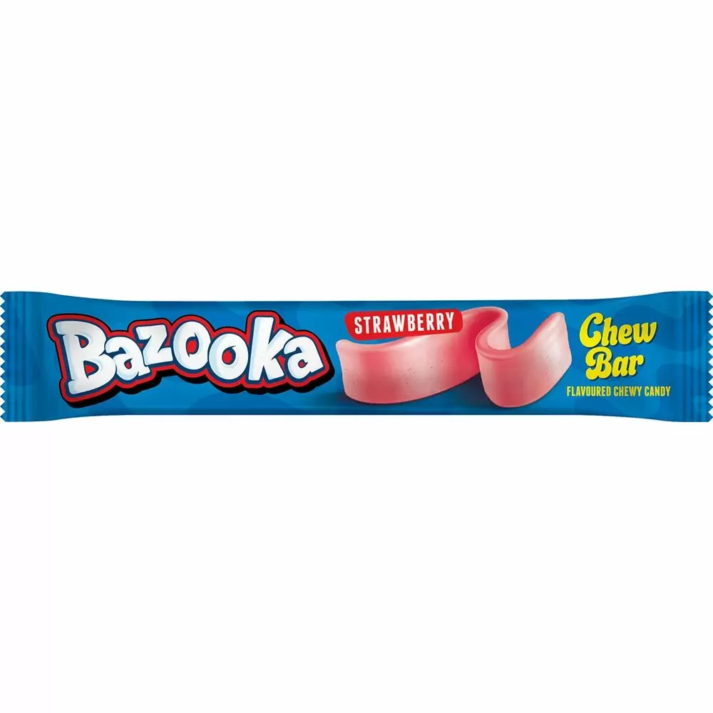 Bazooka Strawberry Chew Bars - 14g