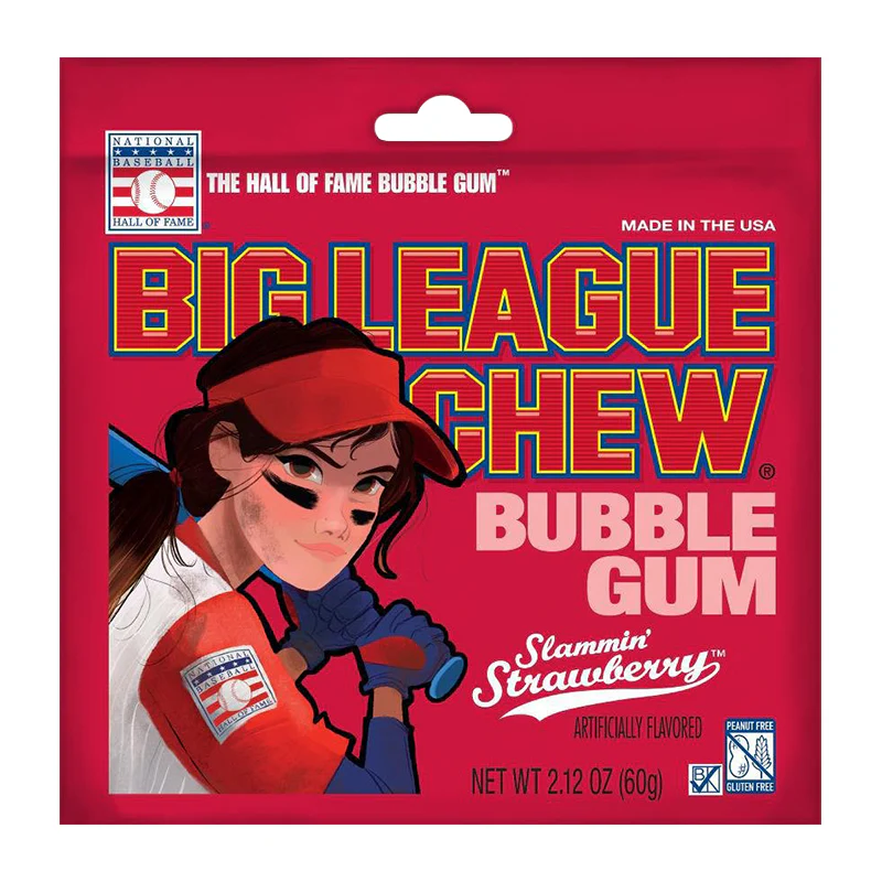 Big League Chew Strawberry - 2.12oz (60g)