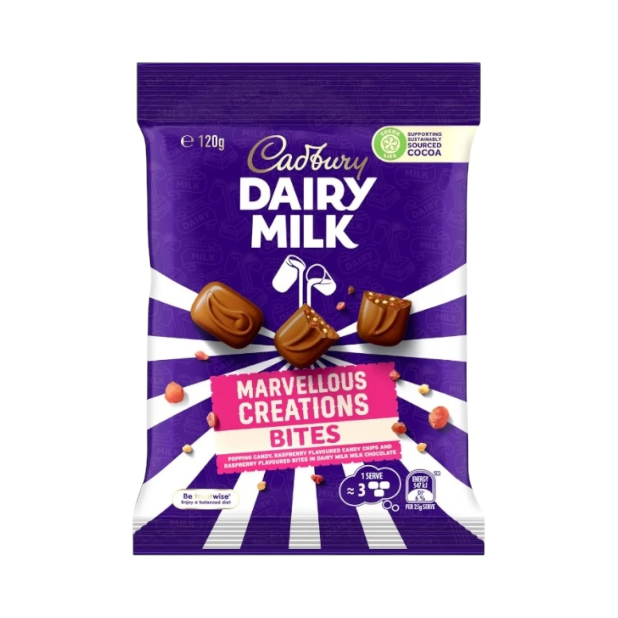 Cadbury Dairy Milk Marvellous Creations Bites - 120g [Australian]