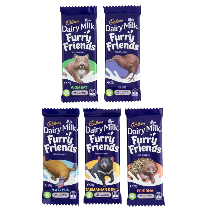 Cadbury's Dairy Milk - Furry Friends - 20g [Australian]