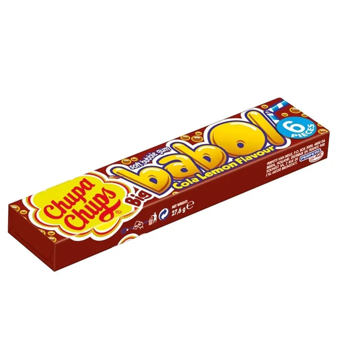 Chupa Chups Big Babol Cola Bubble Gum - 27.6g