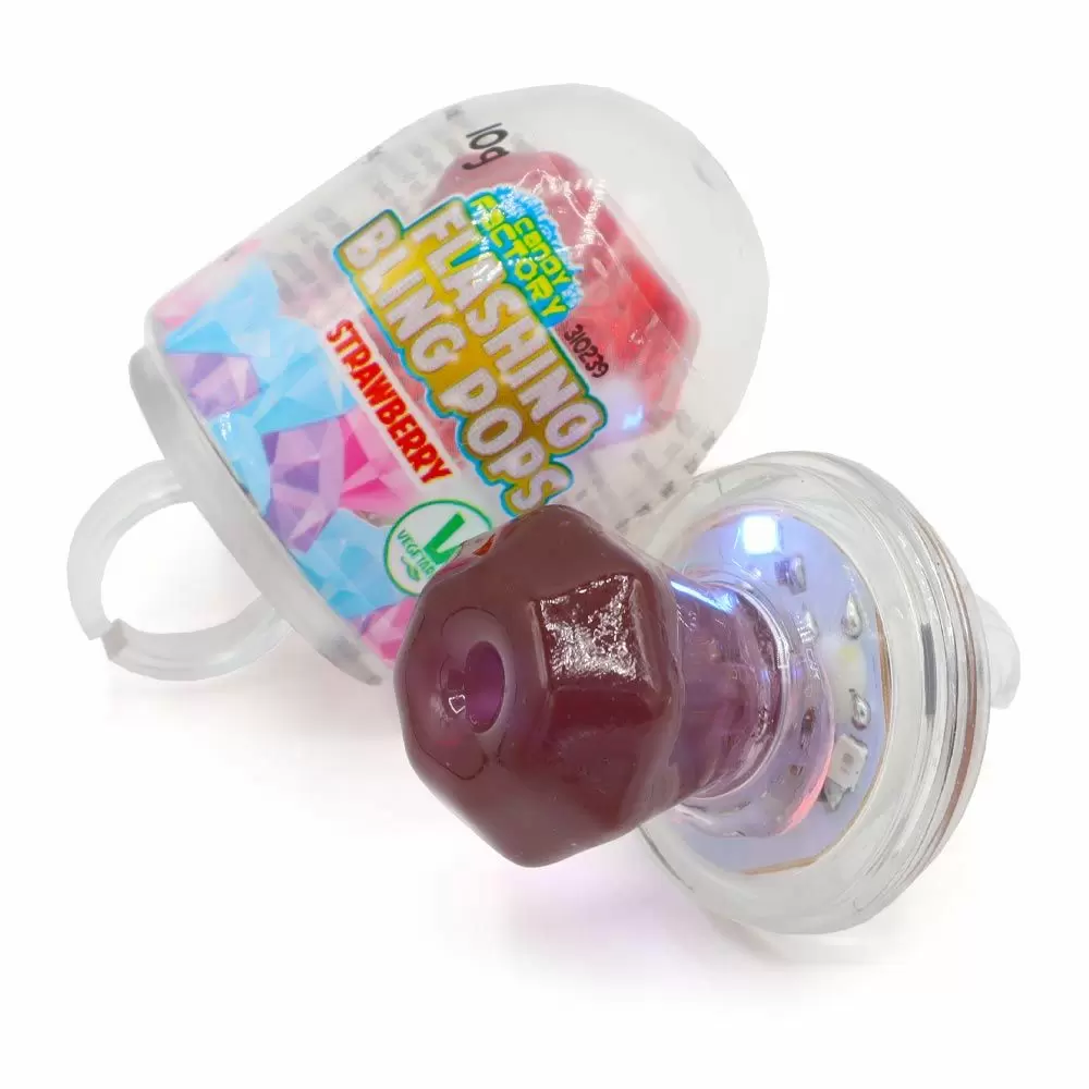 Crazy Candy Factory Flashing Bling Pops - 10g