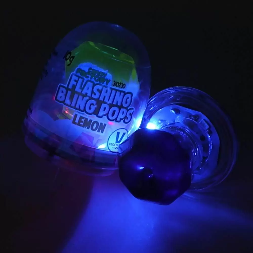 Crazy Candy Factory Flashing Bling Pops - 10g - Image 2