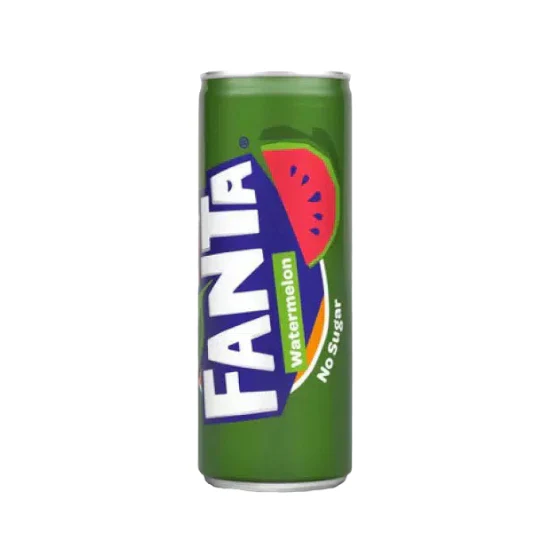 Fanta Watermelon Zero Sugar Can 250ml