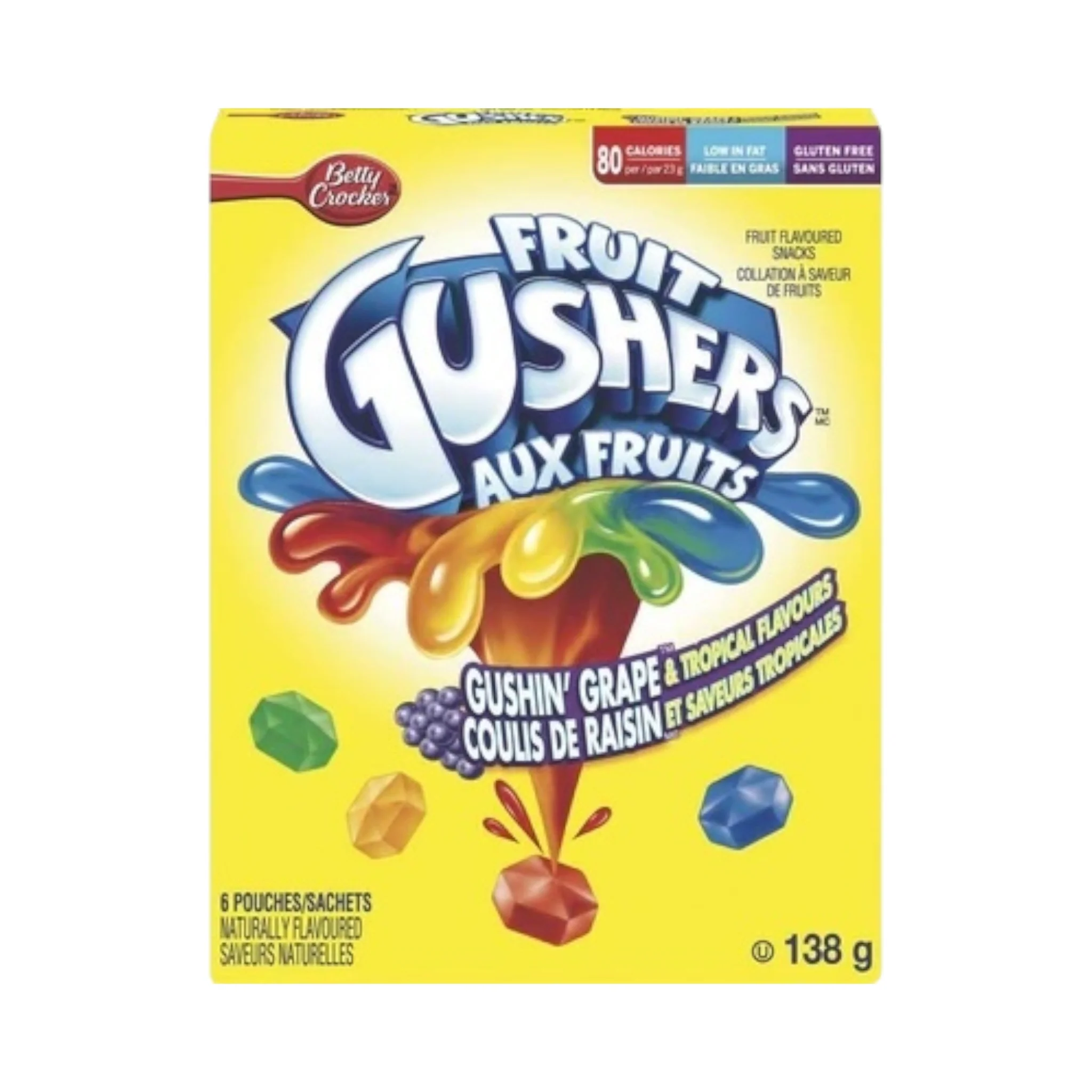Fruit Gushers Gushin' Grape - 138g [Canadian]