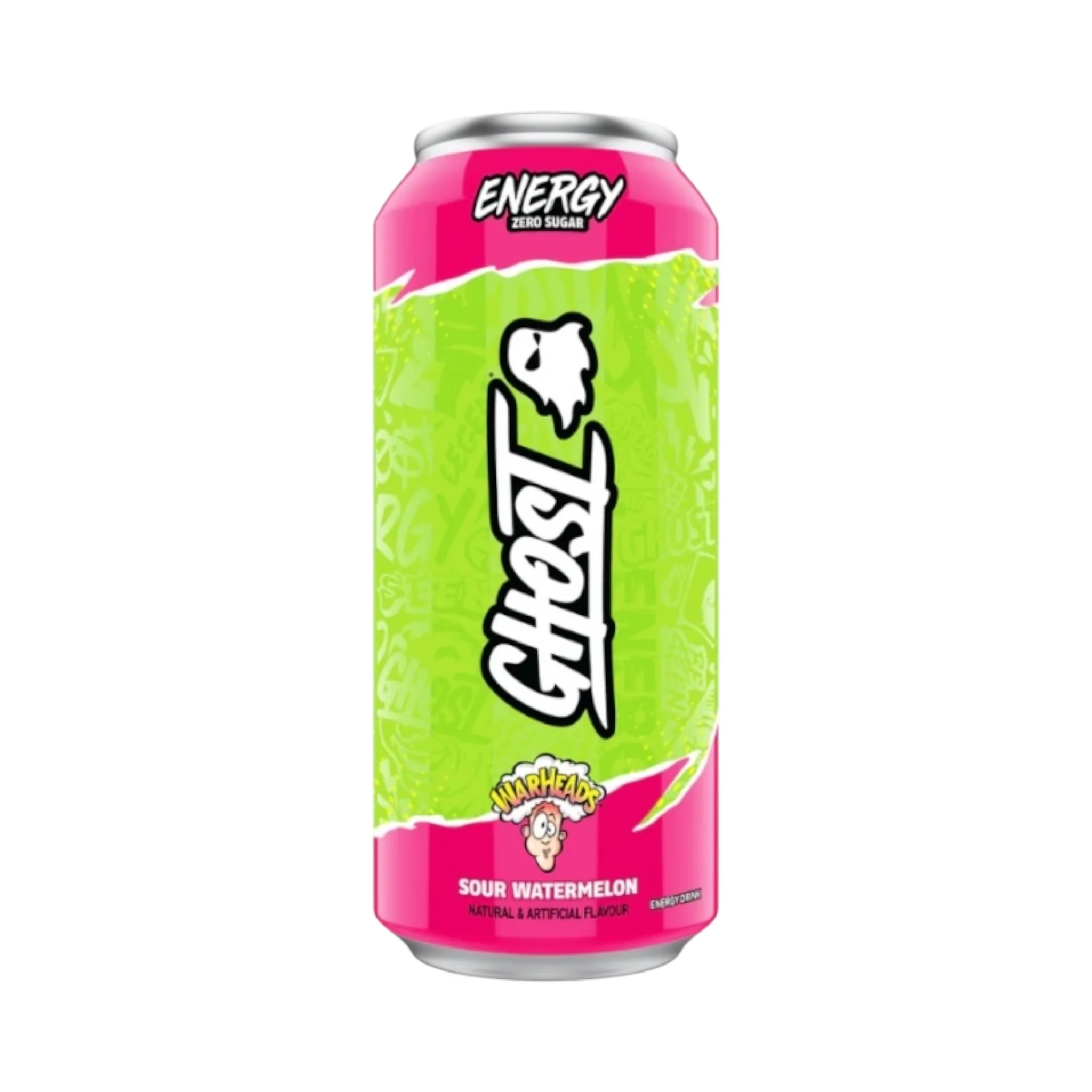 Ghost - Warheads Sour Watermelon Zero Sugar Energy Drink - 500ml