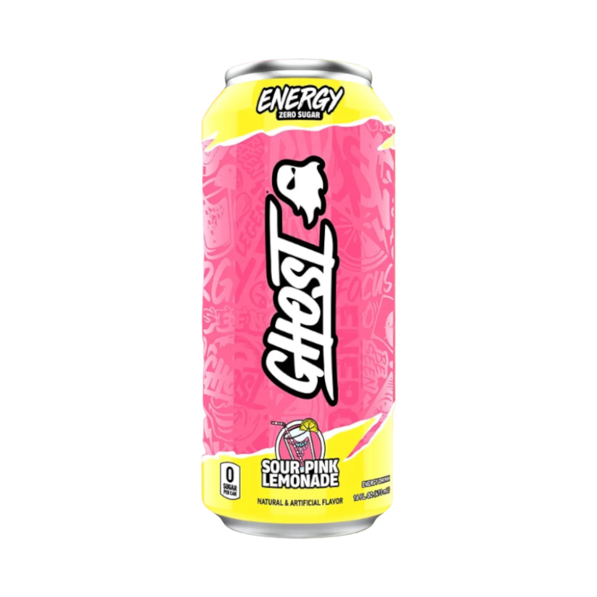 Ghost  Zero Sugar Energy Drink Sour Pink Lemonade  - 16fl.oz (473ml)