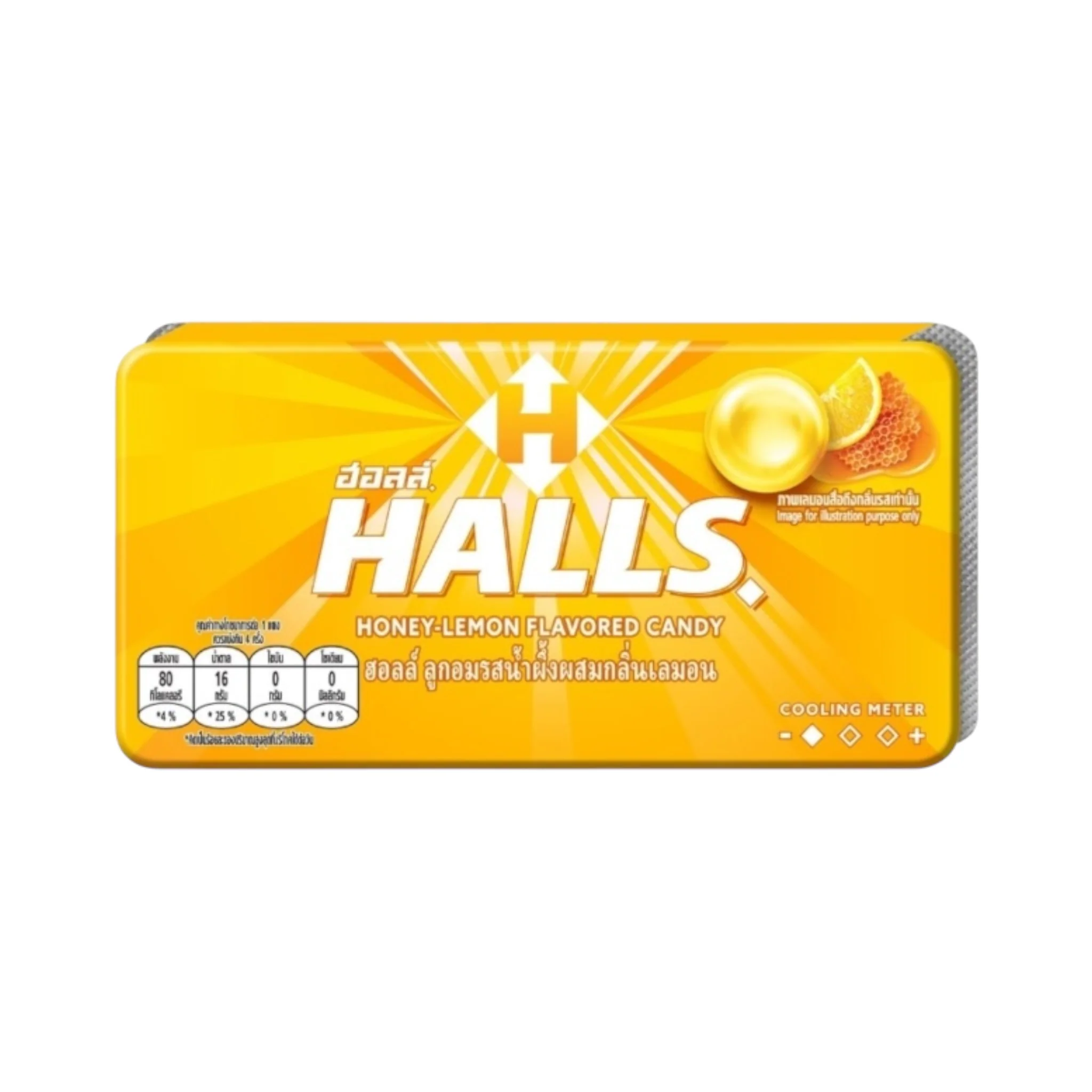 HALLS Stick Candy Honey Lemon - 9pcs [Thailand]
