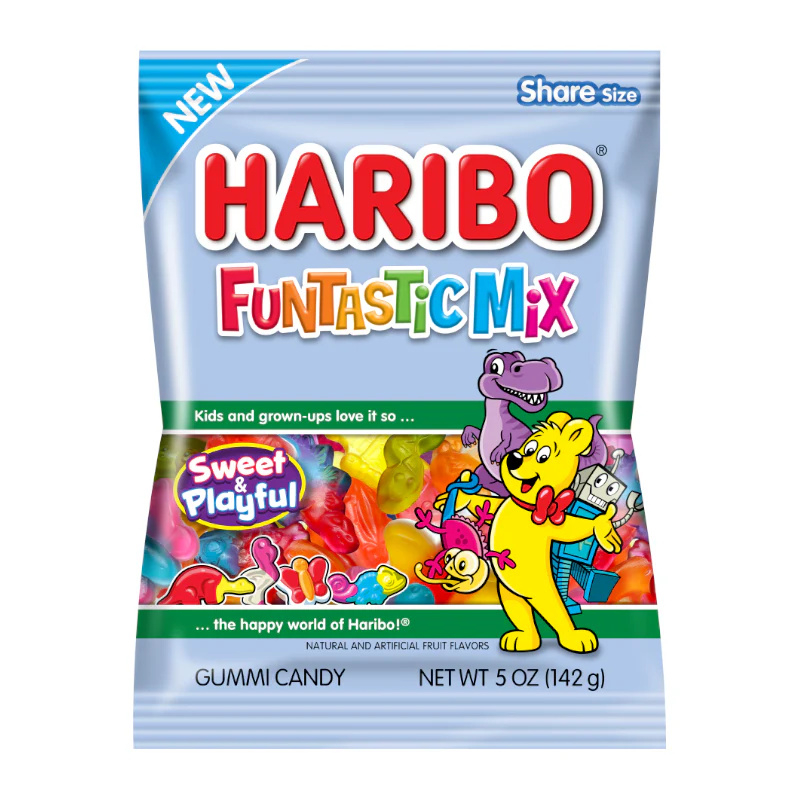 Haribo Funtastic Mix Peg Bag - 5oz (142g)