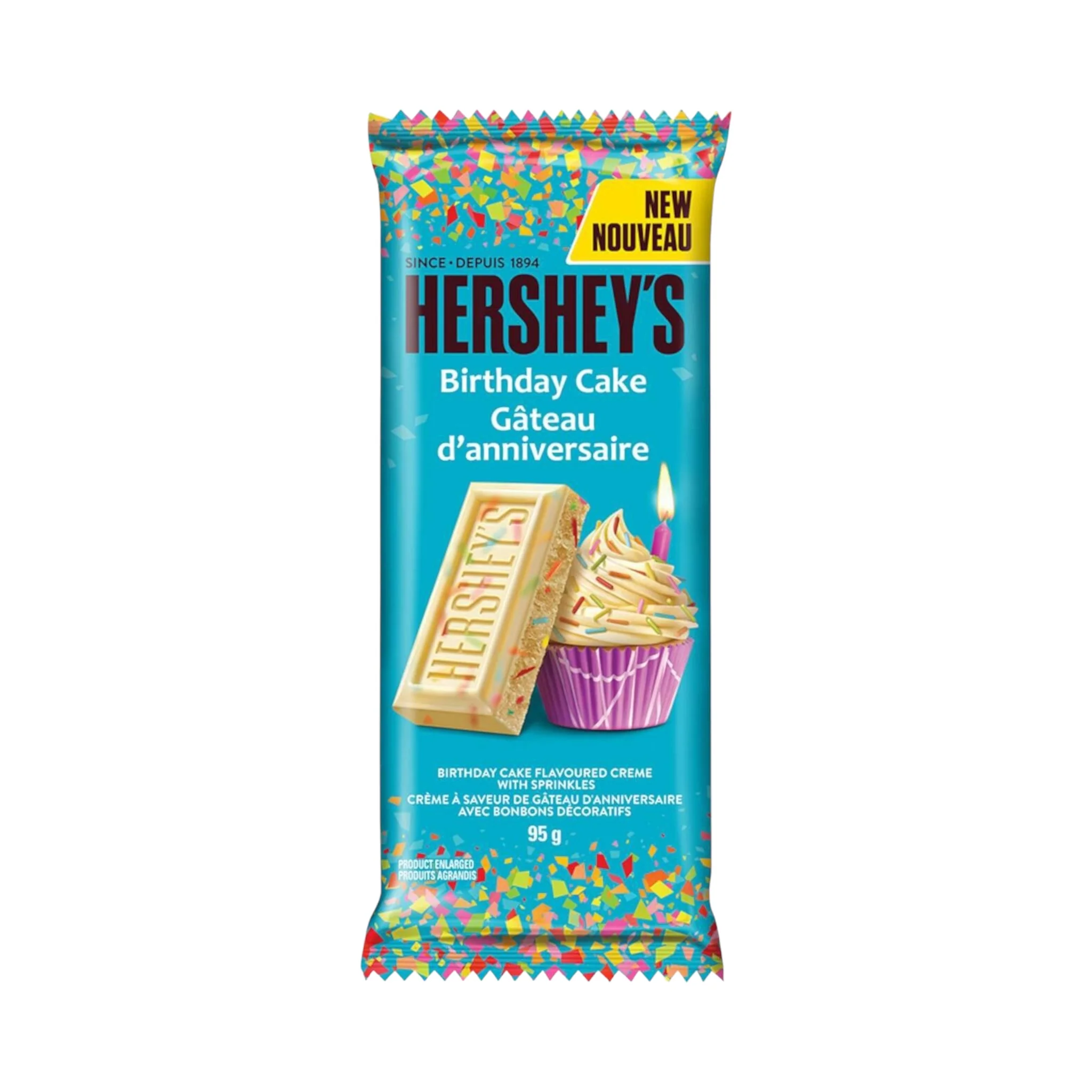 Hershey's King Size Birthday Cake Bar - 95g [Canadian]