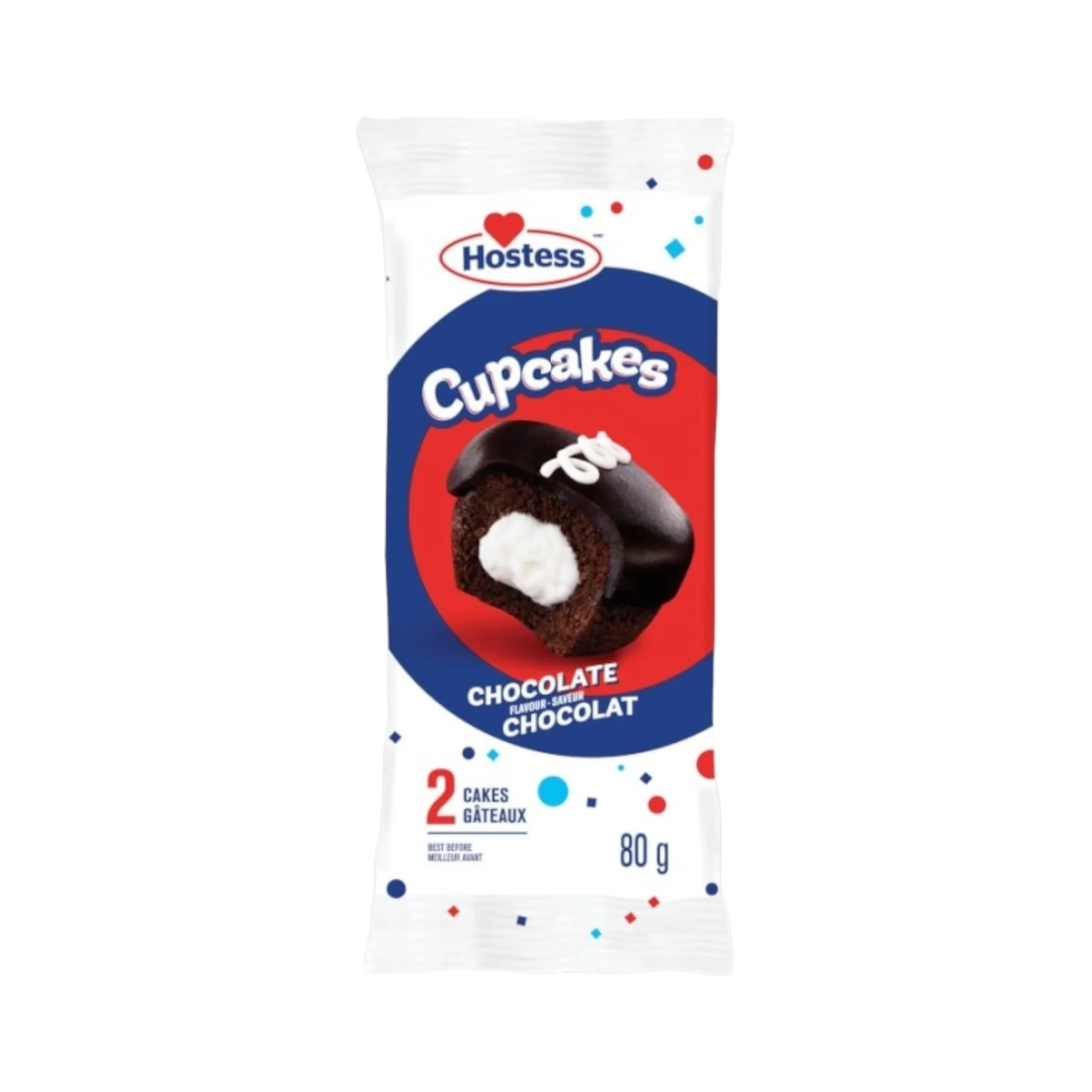 Hostess Chocolate Cupcakes Twin Pack - 80g [Canadian]