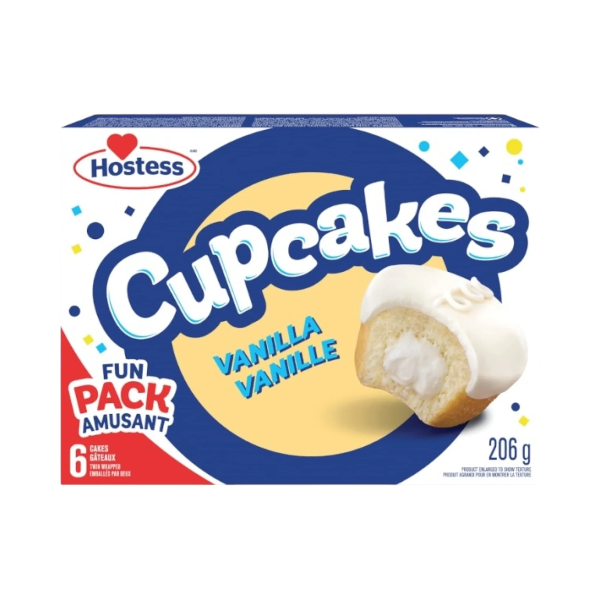 Hostess Cupcake Vanilla - 6-Pack 206g [Canadian]