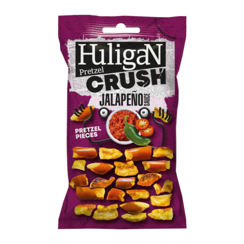 HuligaN Pretzel Pieces Jalapeno Flavour - 65g