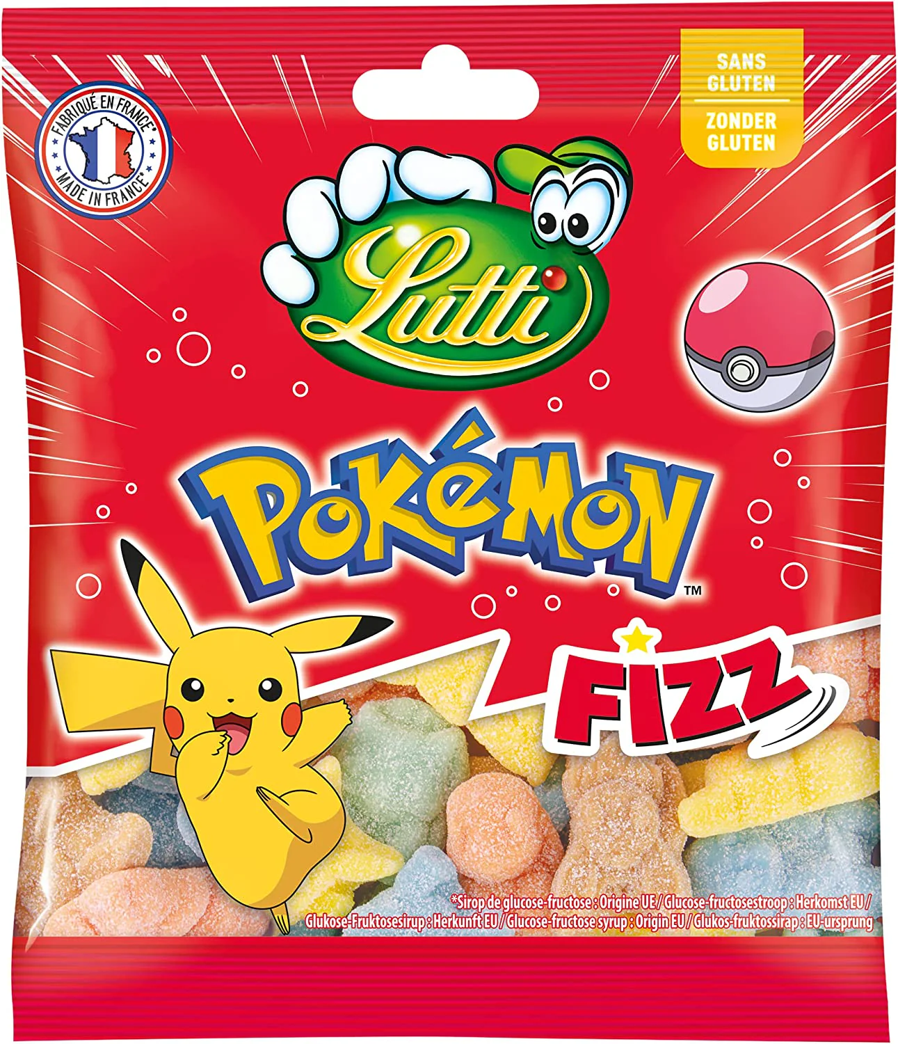 Lutti Pokemon Fizz β 100g