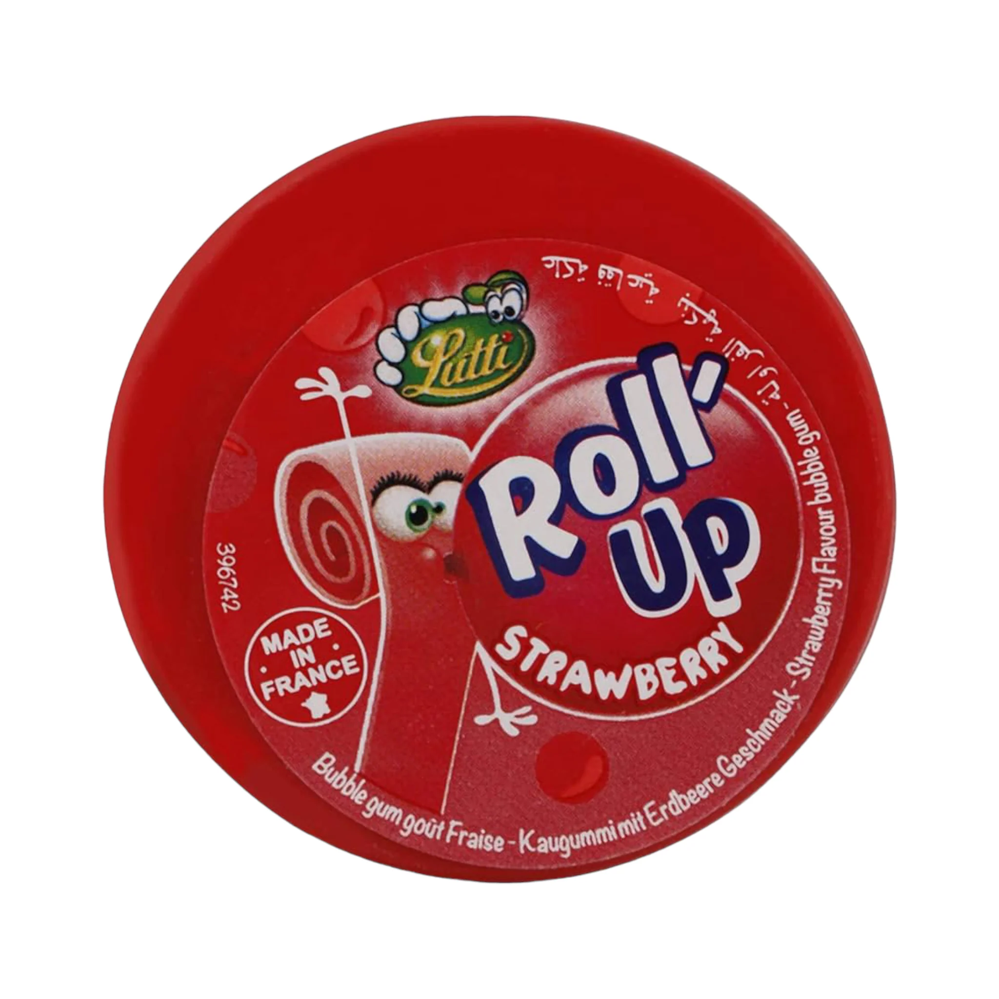 Lutti Roll Up Strawberry Gum - 29g