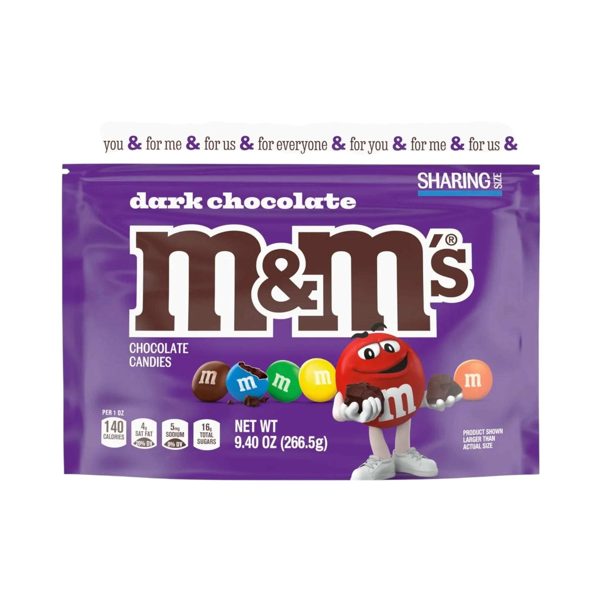 M&M’s Dark Chocolate Stand Up Pouch - 9.4oz (266.5g)