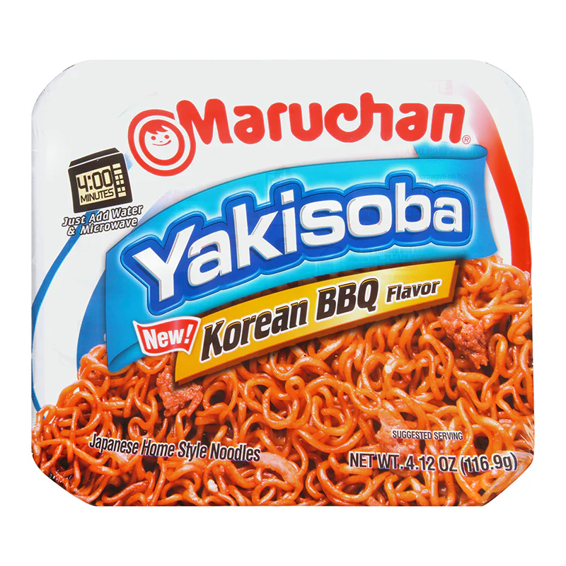 Maruchan Korean BBQ Yakisoba Noodles 4.12oz (116.9g)
