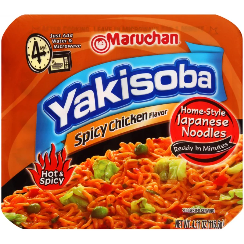 Maruchan - Spicy Chicken Flavor Yakisoba Noodles - 4.11oz (116.6g)
