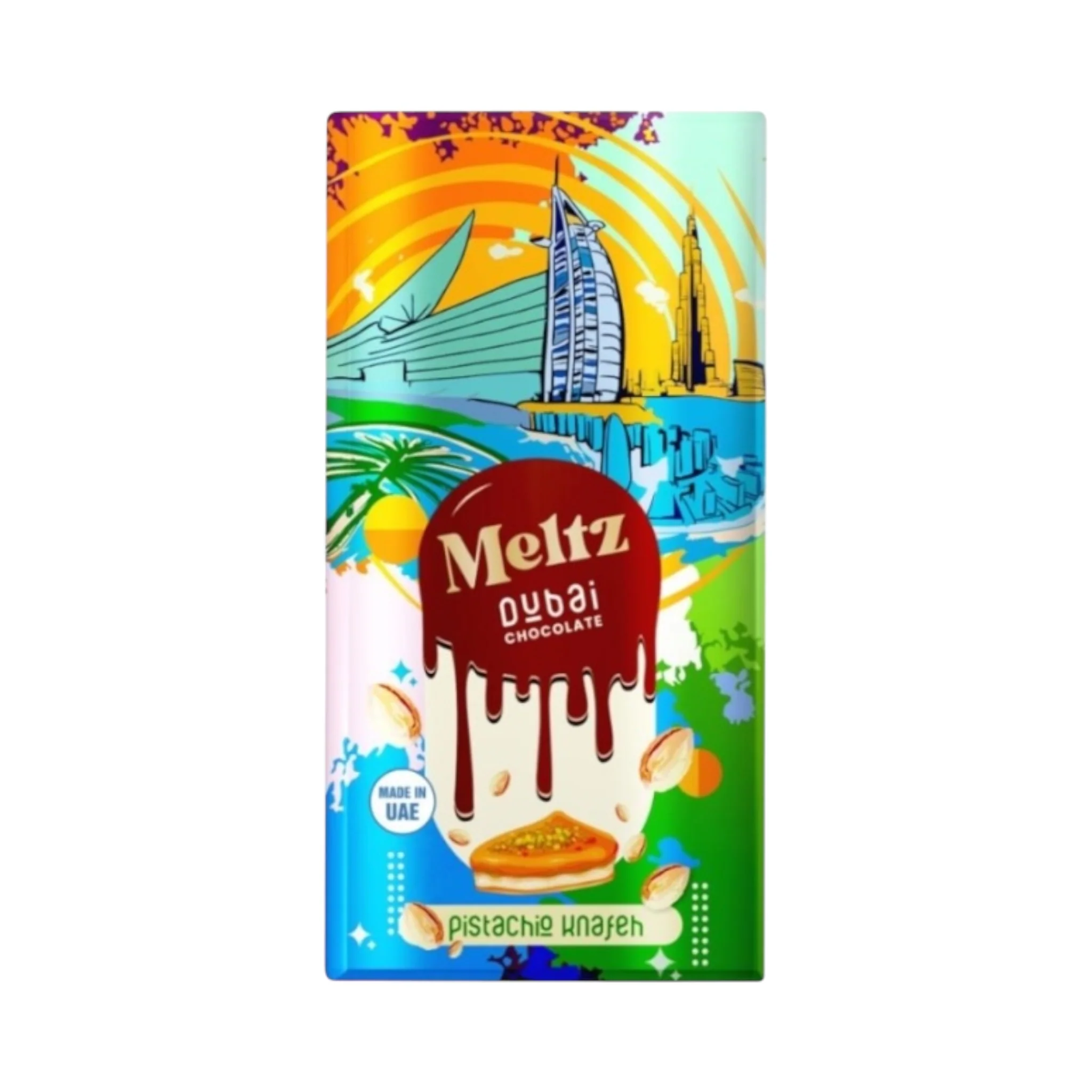 Meltz Dubai Pistachio Knafeh Chocolate - 192g (Dubai)