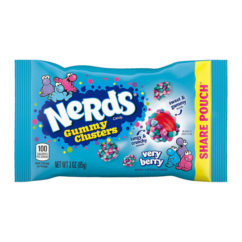 Nerds Gummy Clusters Very Berry Share Pouch - 3oz (85g)