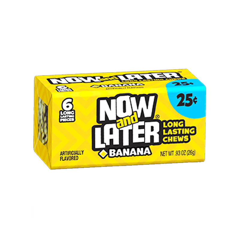 Now & Later 6 Piece Banana Candy 0.93oz (26g)