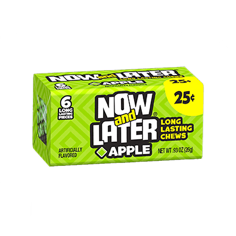 Now & Later 6 Piece CHEWY Apple Candy