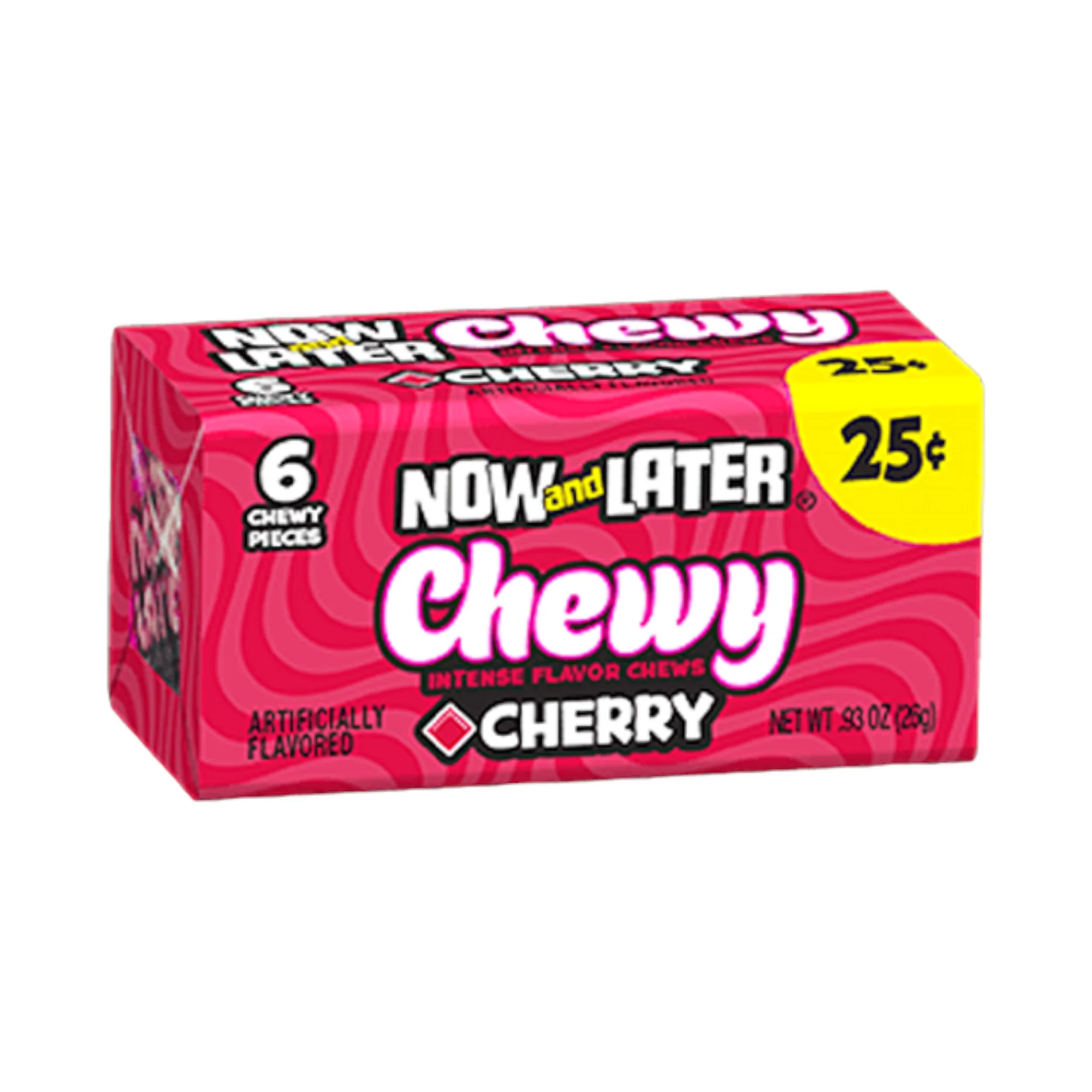 Now & Later 6 Piece CHEWY Cherry Candy 0.93oz (26g)