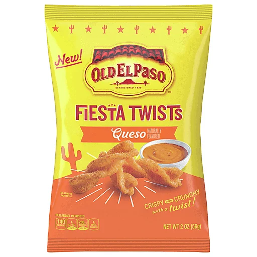 Old El Paso Fiesta Twists Queso - 2oz