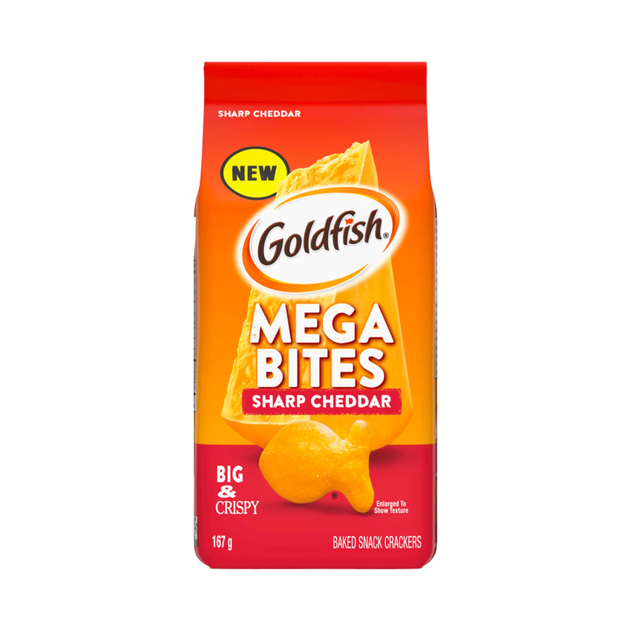 Pepperidge Farm Goldfish Mega Bites Sharp Cheddar - 167g  [Canadian]