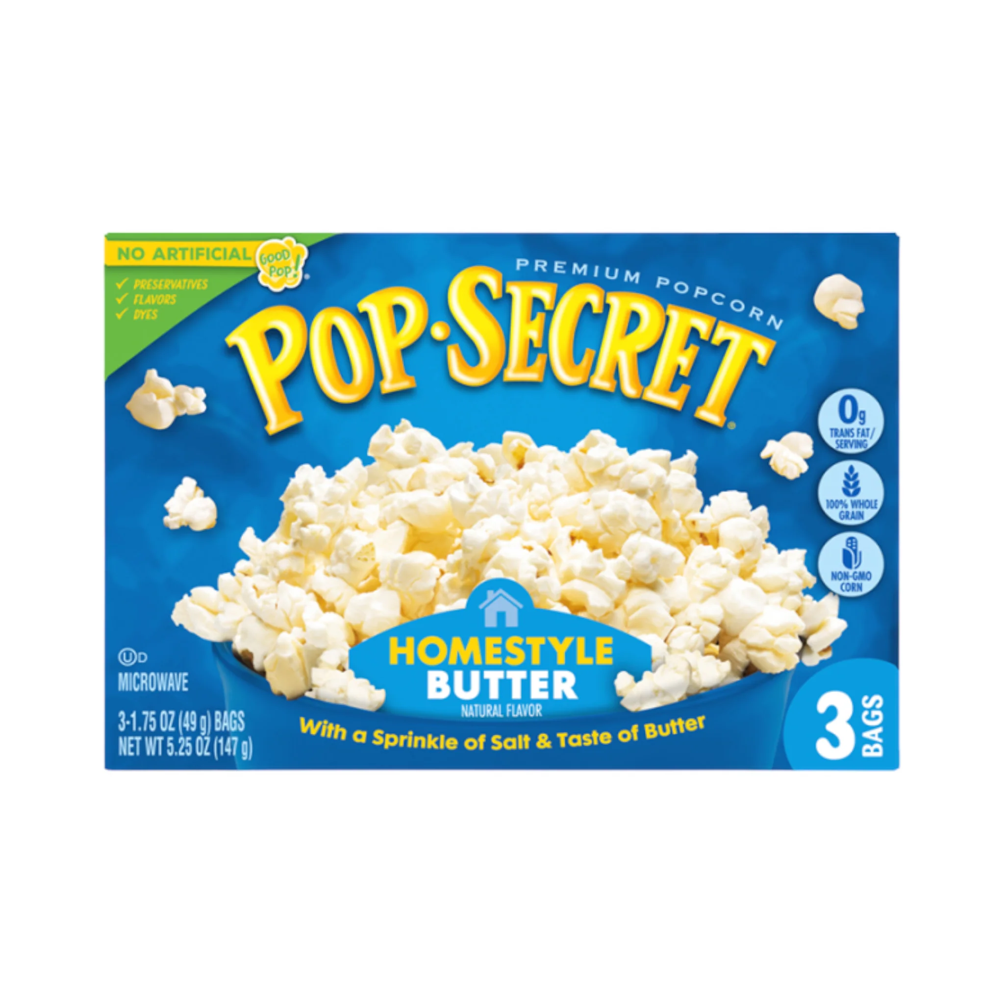 Pop Secret Homestyle Popcorn 3pk - 5.25oz (147g)