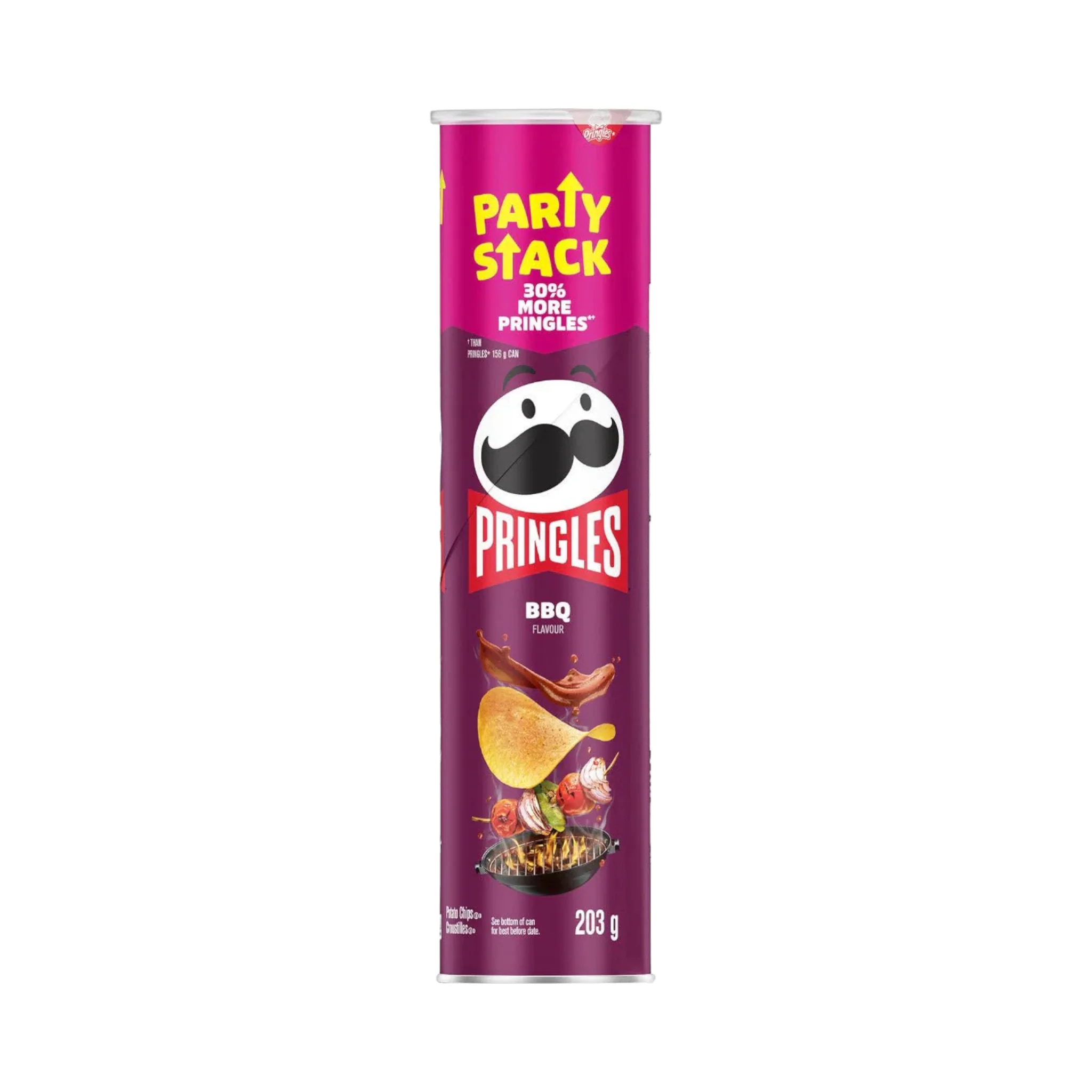 Pringles Party Stack Can BBQ Flavour  - 203g
