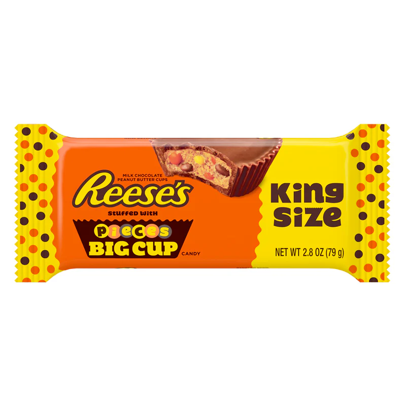 Reese's Pieces Big Cup Peanut Butter Cups King Size -  2.8oz (79g)