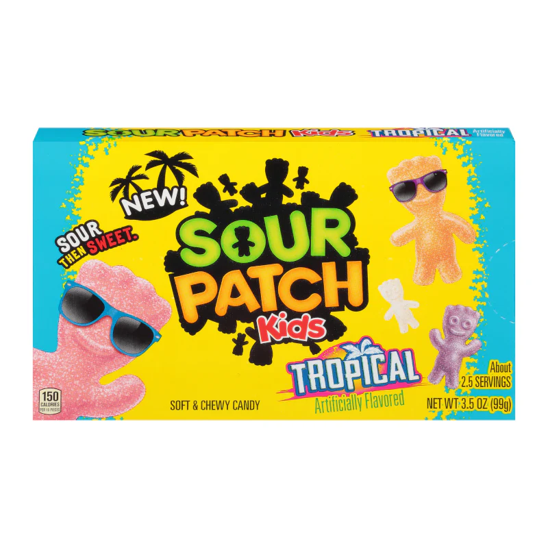 Sour Patch Tropical - 3.5oz (99g) - Theatre Box