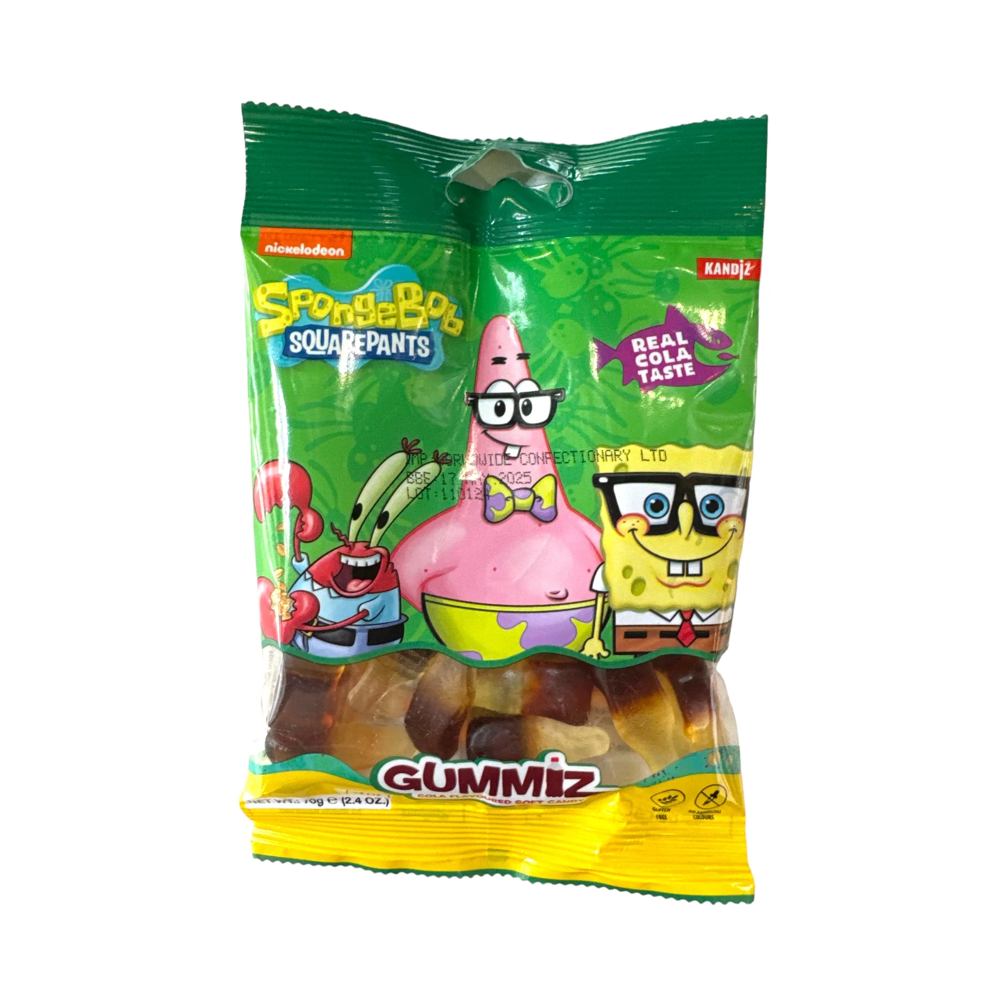 SpongeBob Gummiz Cola Fruit Flavoured - 70g