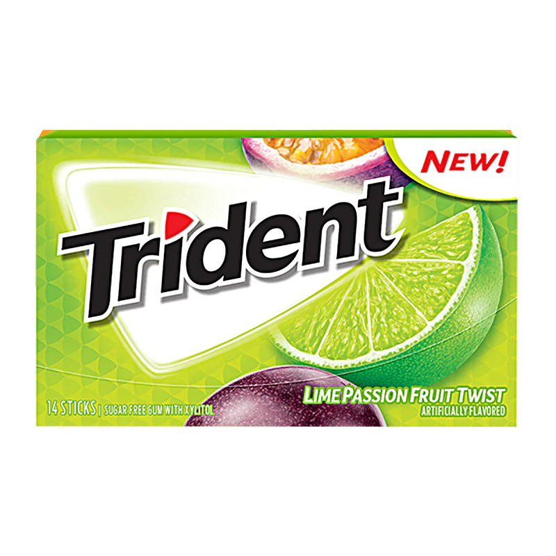 Trident Lime Passion Fruit Twist - 14pc