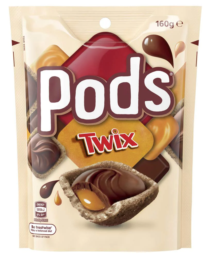 Twix Pods Chocolate Pouch - 160g [Australian]