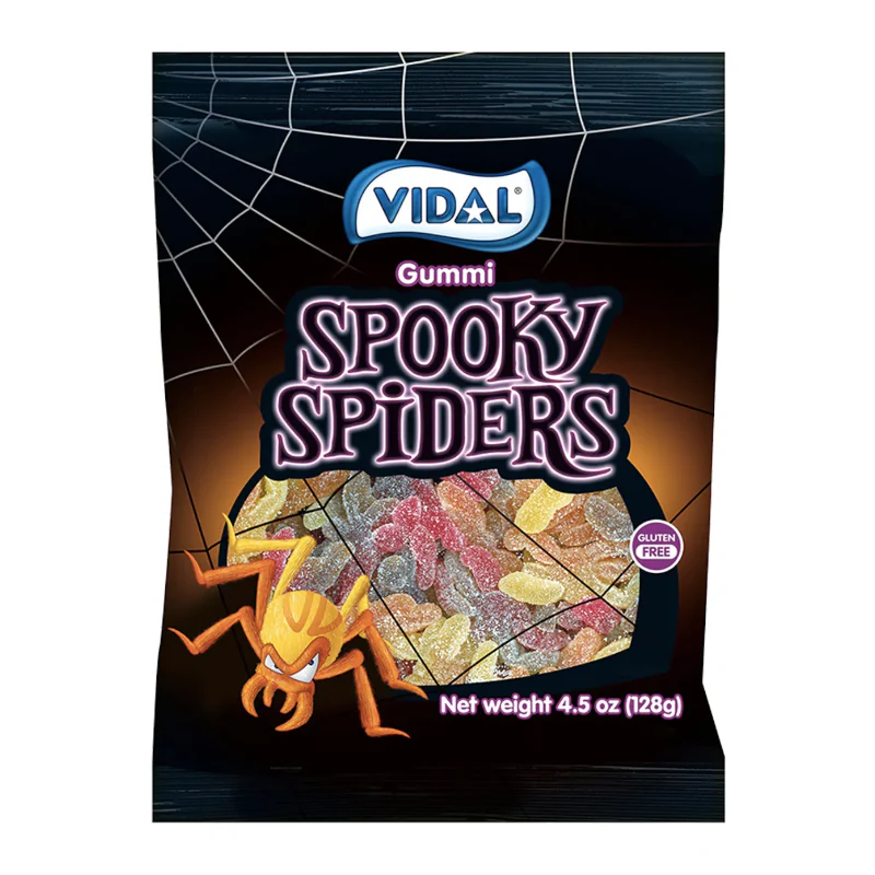 Vidal Gummi Spooky Spiders - 4.5oz (128g)