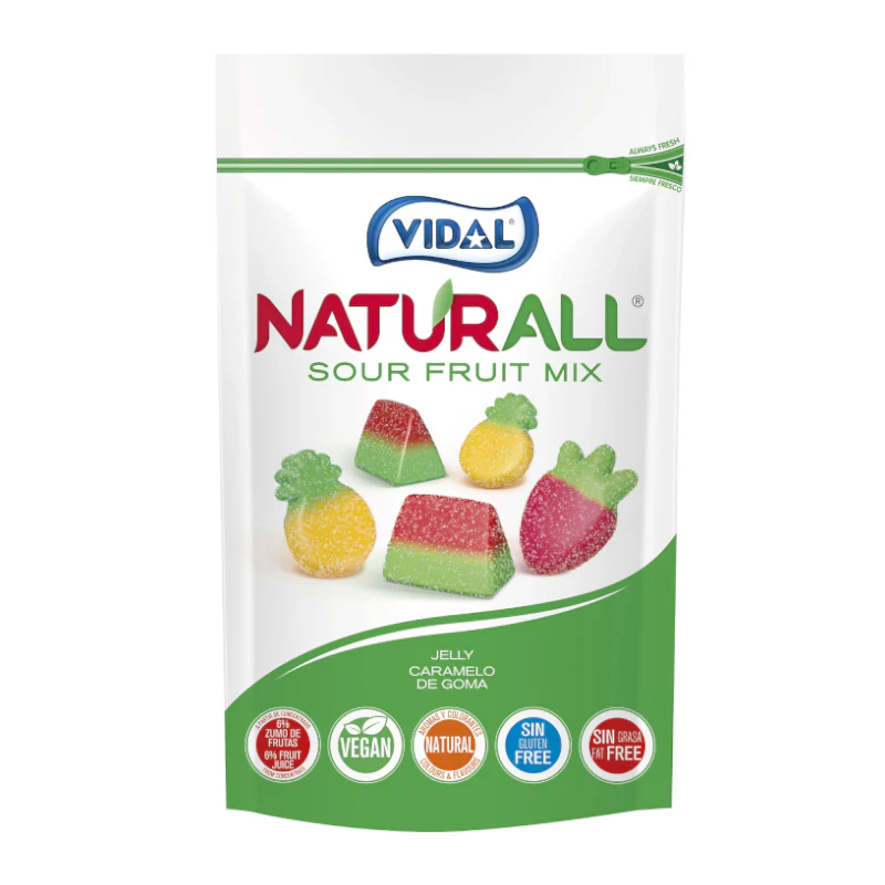Vidal Naturall Sour Fruit Mix - 180g
