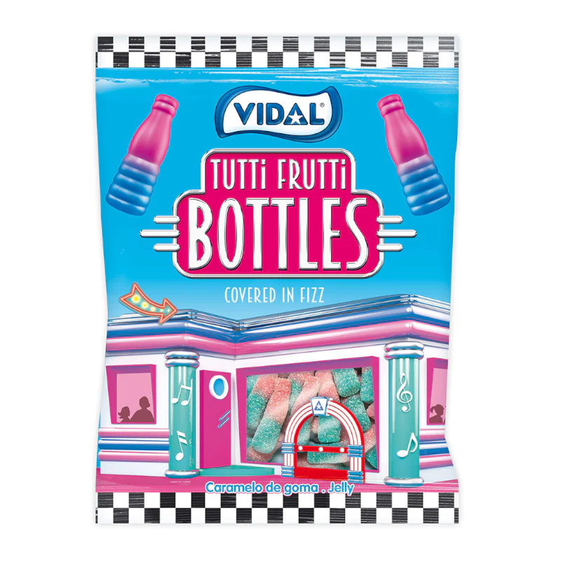 Vidal Tutti Frutti Bottles - 90g