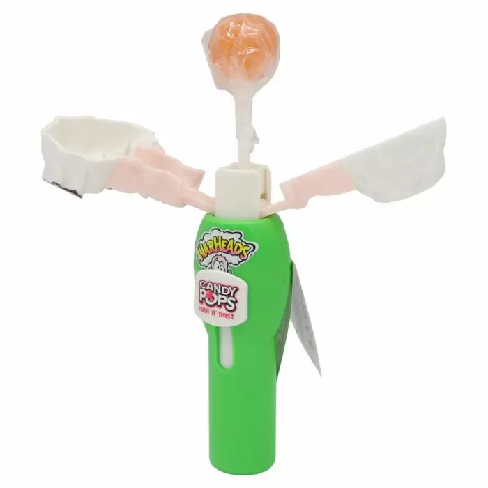 Warheads Candy Pop Push N Twist Lollipop - 8g