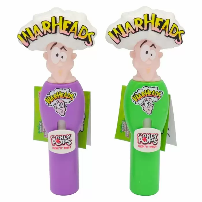 Warheads Candy Pop Push N Twist Lollipop - 8g - Image 2