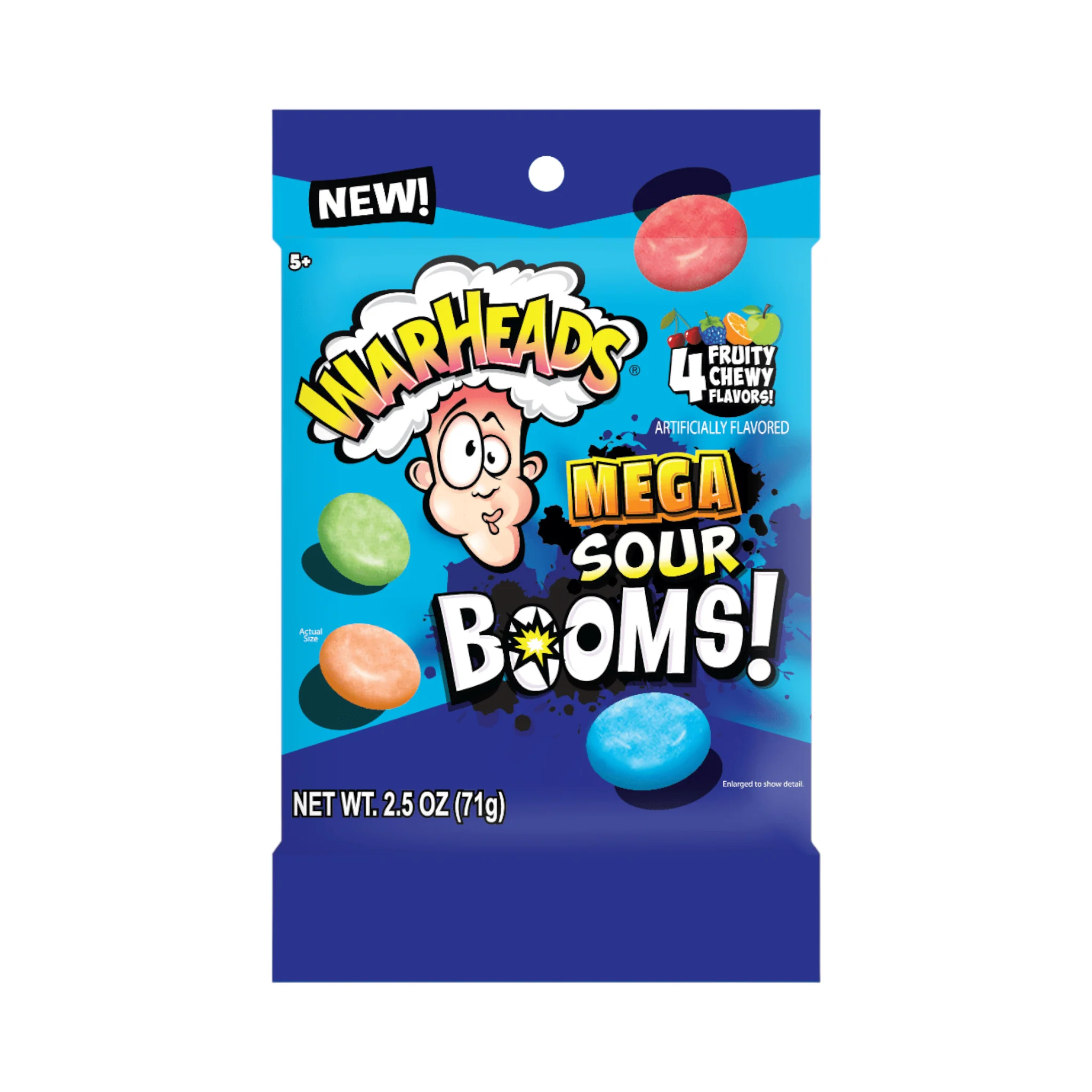 Warheads Mega Sour Booms 2.5oz (71g)