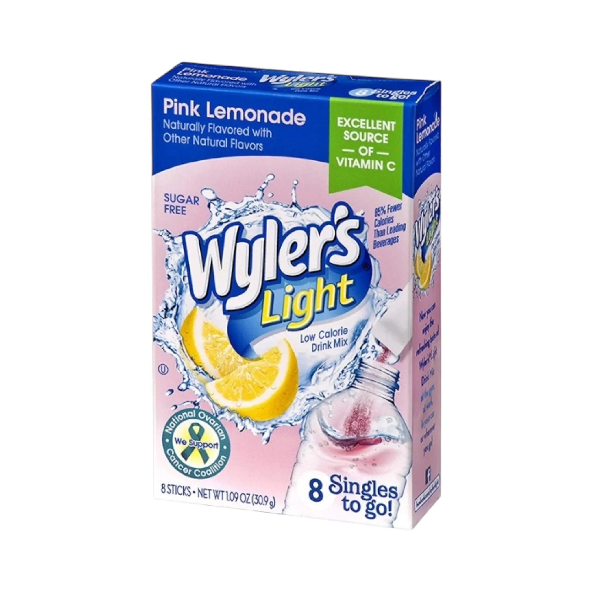 Wyler's Light Singles To Go Pink Lemonade 8-Pack - 1.09oz (30.9g)