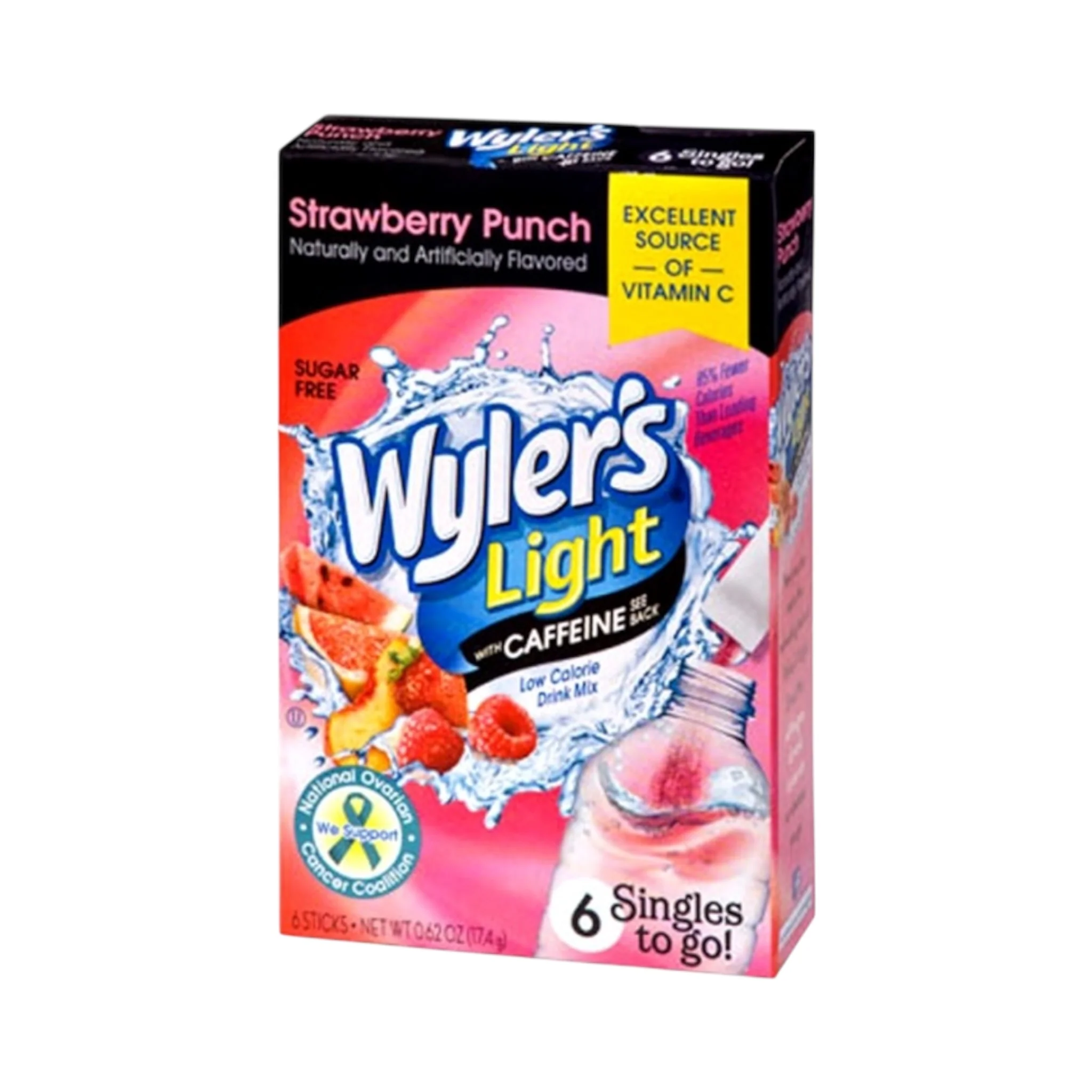Wyler's Light with Caffeine Singles to go! - Strawberry Punch - 0.7oz (19.8g)